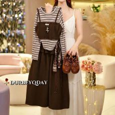 批发<b class='q'>女</b><b class='q'>童</b>秋季套装2026初秋新款韩版条纹长袖松紧腰阔腿长裤潮流两件套