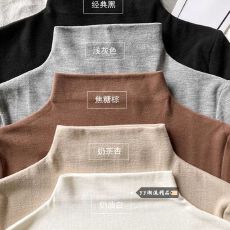 批发爆款秋冬季2025新款螺纹德绒保暖纯色T恤女半高领<b class='q'>打底衫</b>上衣女