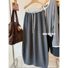 批发原版面料 韩系加厚加绒休闲阔腿卫裤女冬季新款胖MM大码女装