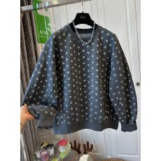 批发胖mm大码华棉复德绒新款韩版碎花满印宽松卫衣<b class='q'>女</b>上衣长袖2025冬