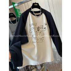 批发胖mm大码德绒新款韩版撞色插肩长袖T恤秋冬<b class='q'>打底衫</b>洋气宽松上衣女