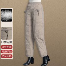 批发外贸~轻薄棉裤女防风保暖休闲拼接<b class='q'>时尚</b>百搭舒适保暖靴裤子<b class='q'>大码</b>