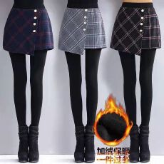 批发德绒~2025秋冬新款加厚包臀裙裤踩脚显瘦高腰保暖裤女小脚裤大码
