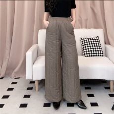 批发<b class='q'>外贸</b>~欧货复古夹棉加厚阔腿裤女冬季新款文艺宽松棉裤保暖直筒裤