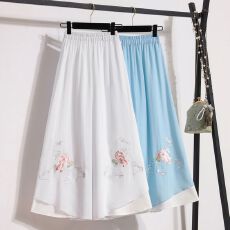 批发中国风<b class='q'>雪纺</b>阔腿裤女唐装搭配<b class='q'>长裤</b>中式复古民族风禅意瑜伽裙裤茶服