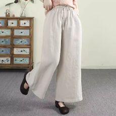批发垂坠感棉麻九分裙<b class='q'>裤</b>2026年<b class='q'>新款</b>夏天<b class='q'>裤</b>子女薄款高腰透气休闲阔腿<b class='q'>裤</b>