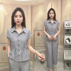 批发夏季时尚<b class='q'>新款</b>衬衫上衣<b class='q'>裤</b>子套<b class='q'>装</b>气质2026洋气套<b class='q'>装</b>女减龄显瘦两件套