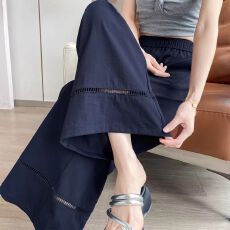 批发胖mm大码冰丝九分<b class='q'>裤</b>女<b class='q'>夏季</b>薄款休闲速干窄版山本直筒<b class='q'>裤</b>天丝阔腿夏
