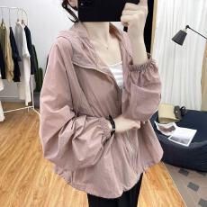 批发夏季薄款连帽宽松防晒衣女韩系防紫外线上衣防晒开衫百搭外套女夏