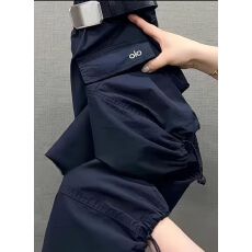 批发秋季姜黄色薄工装裤女小个子九分裤直筒束脚烟管裤<b class='q'>休闲</b>裤欧货洋气