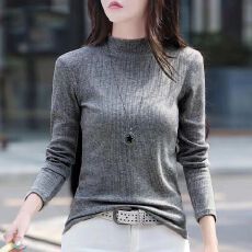 批发半高领打底衫女内搭秋冬高级感洋气<b class='q'>T</b><b class='q'>恤</b>2026新款修身德绒加厚上衣