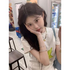 批发40支纯棉220克 92%棉8%氨纶 正肩短袖T恤女印花