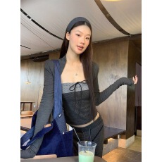 批发随心裁<b class='q'>莫代尔</b>260克1*1 气质清新甜酷休闲穿搭两件套女