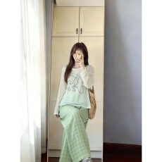 批发天丝罗纹110克1*1小鸟印花透气百搭日常宽松休闲白T恤