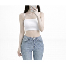 批发韩系ins夏季冰丝多色美背裹胸小吊带背心少女<b class='q'>文胸</b>内衣