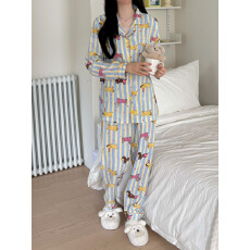 韩系chic甜美公主风睡衣薄款新款云朵棉大码家居服可外穿套装