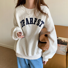 批发原版质量250g大卫衣外贸韩版秋装套头卫衣女高级感小众学生ins潮