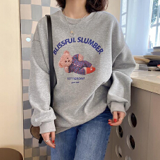 批发原版质量250g大卫衣外贸韩版秋装套头卫衣女高级感小众学生ins潮