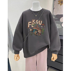 批发已出货 原版质量250g大卫衣<b class='q'>外贸</b>韩版秋装套头卫衣女小众学生ins潮