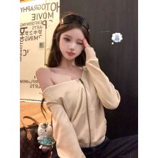 批发双层帽子+260克人棉空气层连帽卫衣拉链外套女<b class='q'>开衫</b>上衣