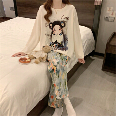 批发春季睡衣女德绒<b class='q'>长袖</b>长裤2026新款<b class='q'>家居服</b>可爱甜美学生春秋宽松套装