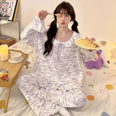 批发春季睡衣女仿棉<b class='q'>长袖</b>长裤2026新款<b class='q'>家居服</b>公主风甜美春秋宽松套装