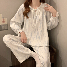 批发春季睡衣女仿棉薄款<b class='q'>长袖</b>套头2026新款<b class='q'>家居服</b>可爱甜美公主风秋套装