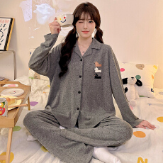 批发春季睡衣女羊绒<b class='q'>长袖</b>长裤2026新款<b class='q'>家居服</b>可爱外穿甜美秋冬保暖套装