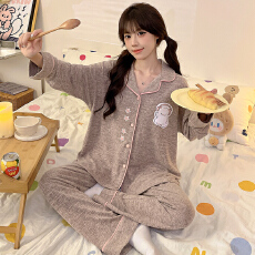 批发春季睡衣女羊绒<b class='q'>长袖</b>长裤2026新款<b class='q'>家居服</b>可爱外穿甜美秋冬保暖套装