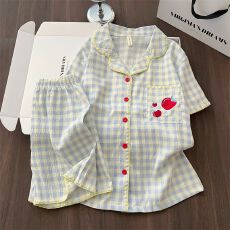 睡衣女士夏季薄款2026新款云朵棉甜美可爱短袖网红爆款家居服套装