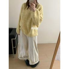 韩系小清新气质百搭长袖衬衫女2026早春薄款Vling纯色针织上衣女