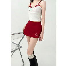 批发创峰天猫品质<b class='q'>黑色</b>半身裙女夏季新款设计感辣妹高腰复古显瘦<b class='q'>短裙</b>