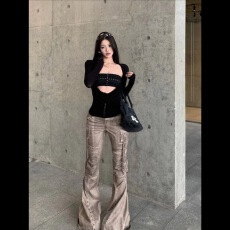 批发冰丝螺纹1*1韩版小众十字架柳钉拉美抹胸针织罩衫<b class='q'>女</b><b class='q'>上衣</b>
