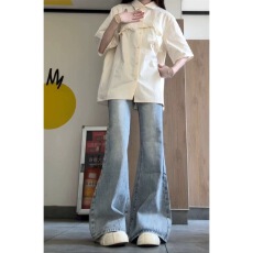 批发新中式国风短袖衬衫<b class='q'>外套</b>女装2026<b class='q'>夏季</b>新款衬衣设计感小众防晒上衣