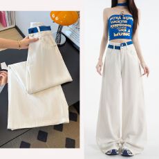 批发2026春夏新款天丝莱赛尔面料超薄牛仔裤女阔腿裤