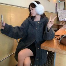 批发慵懒风高级感毛呢外套新款秋冬季韩系小个子<b class='q'>短款</b>贵气质呢子大衣女