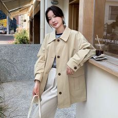 批发韩版高级感短款衬衫风衣外套女2026春秋季新款英伦风气质显瘦上衣