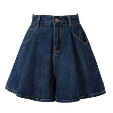 批发设计感裤裙牛仔短裤女夏季韩版2026新款百搭高腰显瘦网红阔腿裤子