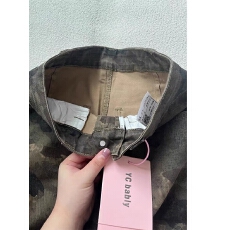 批发大码胖mm<b class='q'>迷彩</b>工装牛仔短<b class='q'>裤</b>女夏季多口袋宽松显瘦直筒阔腿五分<b class='q'>裤</b>子