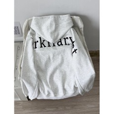 批发美式高街拼接刺绣连帽卫衣男女秋<b class='q'>冬</b>薄款加厚cleanfit外套上衣