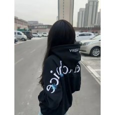 批发华棉复合刺绣连帽卫衣国潮港风潮牌馆春秋百搭宽松情侣外套<b class='q'>男</b>女