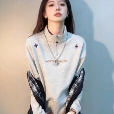 批发设计感小众字母刺绣潮牌卫衣秋<b class='q'>冬</b>季候美式高街痞帅外套