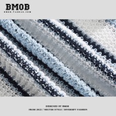 批发BMOB美式条纹宽松短袖针织<b class='q'>衬衫</b>男女夏季小众简约设计感外搭潮<b class='q'>衬衣</b>