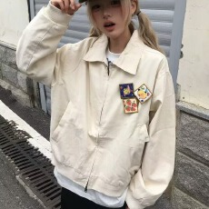 批发美式机车飞行员夹克<b class='q'>外套</b>男女国潮牌宽松情侣<b class='q'>棒球</b>服春秋季2026新款