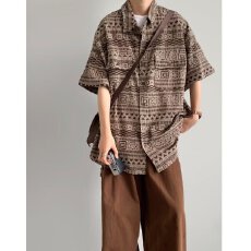 批发2026夏季<b class='q'>新款</b>日系复古穿搭设计古着感短袖衬衫男<b class='q'>女</b>生休闲衬衣<b class='q'>外套</b>