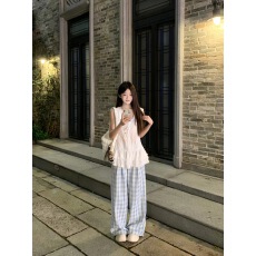 批发法式白色蕾丝无袖背心衬衫<b class='q'>连衣裙</b>子女夏季2026新款小个子气质短裙