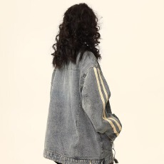 批发潮牌重磅水洗<b class='q'>牛仔</b>工装夹克男女款美式复古春秋季休闲百搭<b class='q'>上衣</b><b class='q'>外套</b>