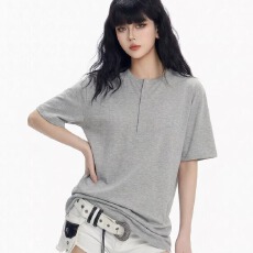 批发2026春夏季新款10%0<b class='q'>纯棉</b>线女圆领针织衫纯色宽松短袖<b class='q'>打底衫</b>上衣