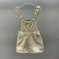 批发学院风牛仔<b class='q'>背带</b>俏皮无袖连衣裙女夏季减龄气质显瘦百搭A字短裙