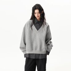 批发潮流潮流翻领长袖Polo衫女款<b class='q'>夏</b>季宽松休闲长袖衣服美式高级新款